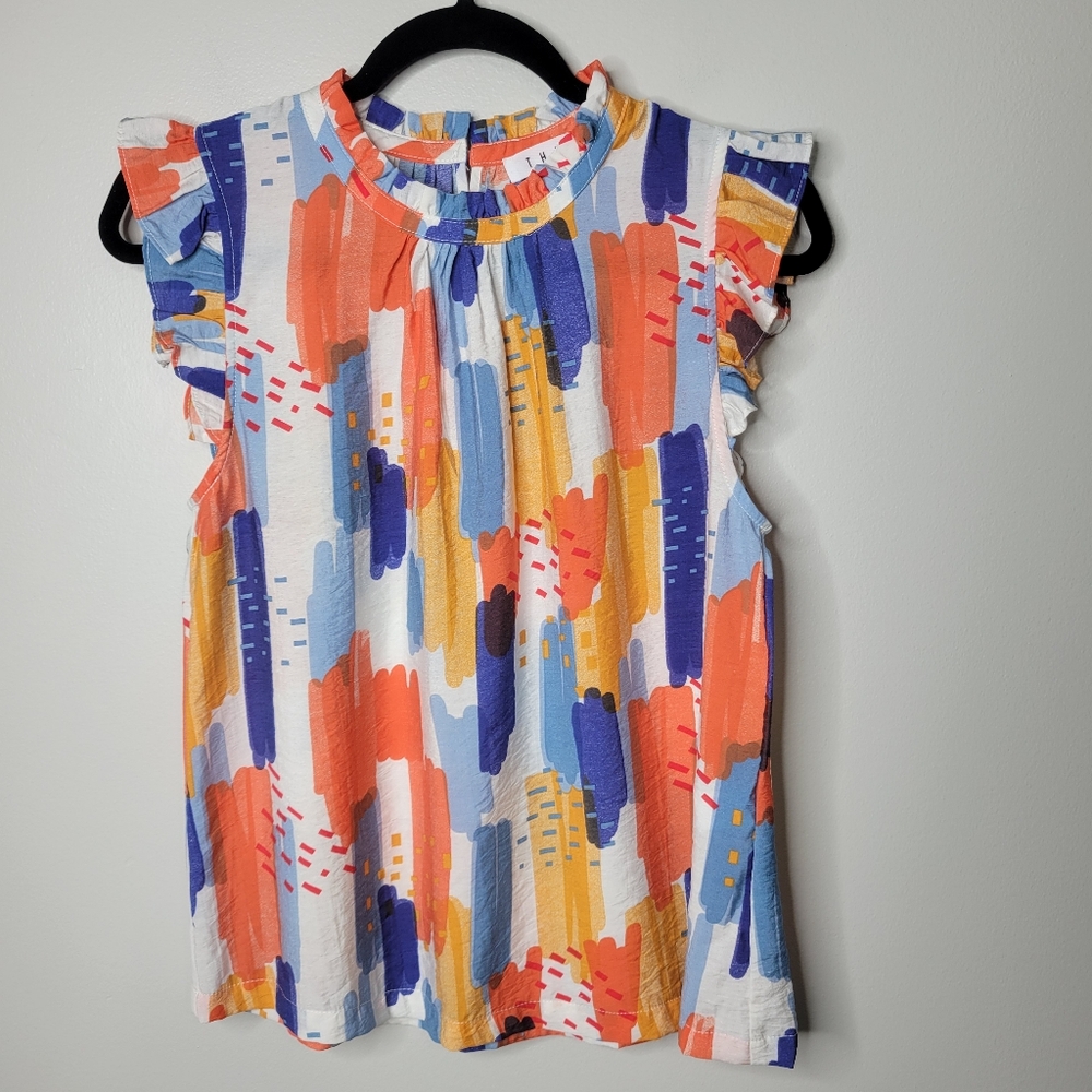 THML Multicolor Abstract Blouse
